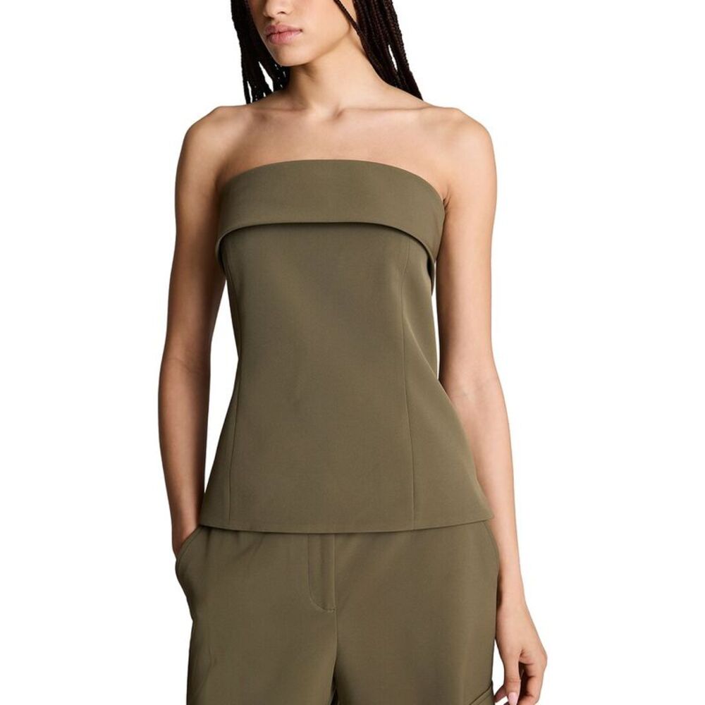 Kenneth Cole Womens  Sleeveless Bustier Top